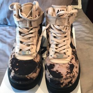 Air Force one mid (Acid Wash Print) size 9.5